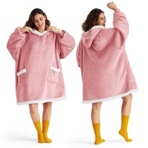 Wearable Blanket Hoodie Gifts for Women,Men,Teens Rainbow Printed Shaggy Sheroa